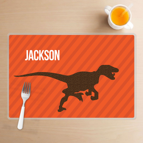 Dino and Me Orange Kids Placemat