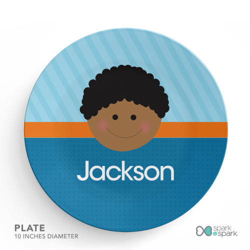 Just Like Me Boy Light Blue Kids Placemat