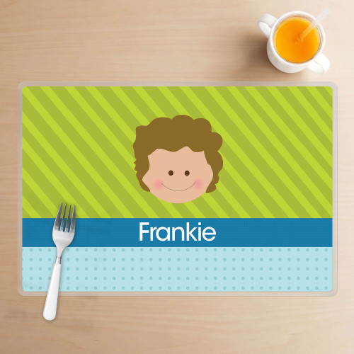 Just Like Me Boy Green Kids Placemat