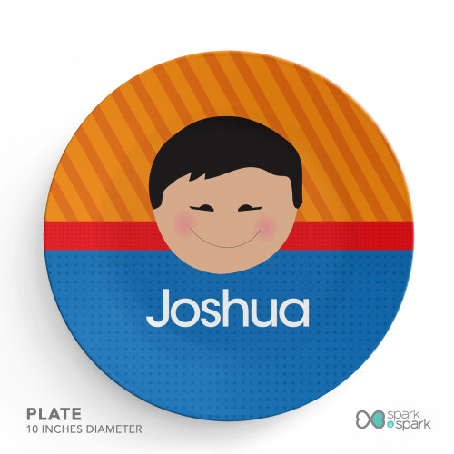 Just Like Me Boy Orange Kids Placemat