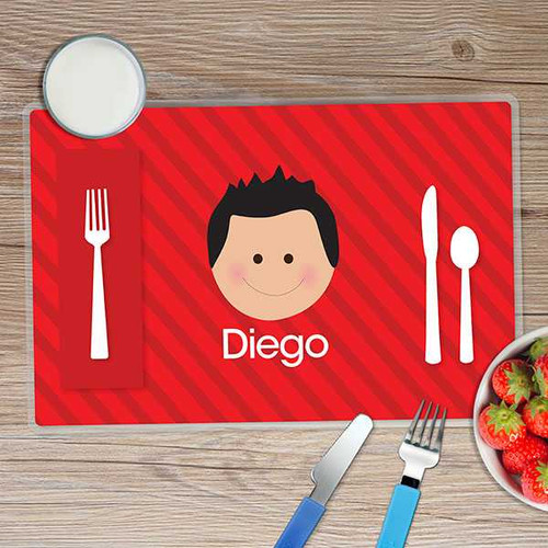 Just Like Me Boy Red Kids Placemat