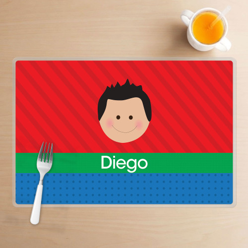 Just Like Me Boy Red Kids Placemat