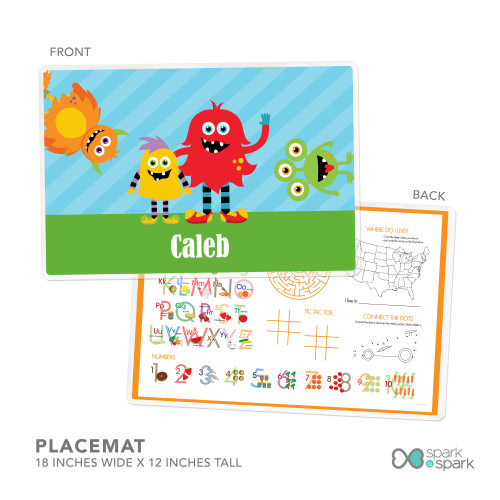 Monster Attack Kids Placemat