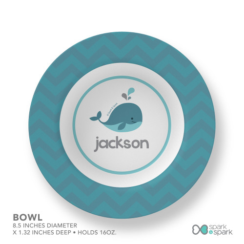 Sweet Little Blue Whale Kids Placemats