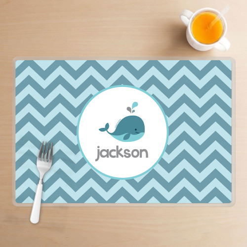Sweet Little Blue Whale Kids Placemats