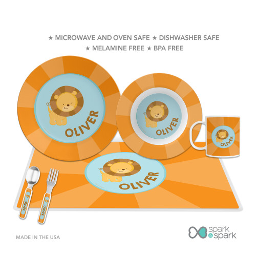 Cute Baby Lion Kids Placemats