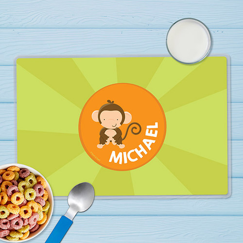 Cute Baby Monkey Kids Placemats
