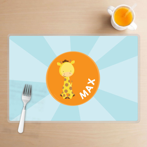 Cute Baby Giraffe Kids Placemats