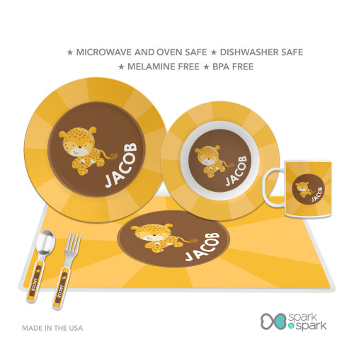 Cute Baby Cheetah Kids Placemats