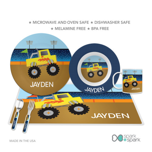 Monster Truck Kids Placemats