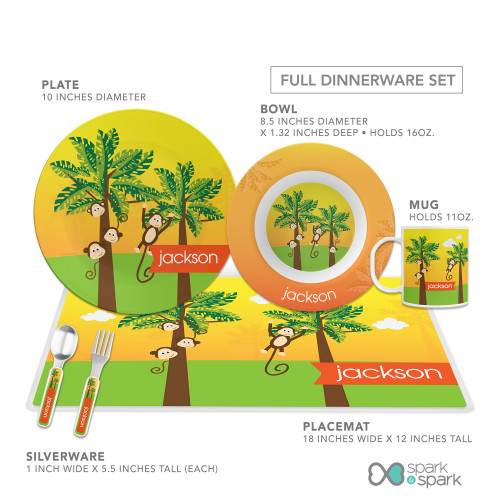 Mokeys in the Jungle Kids Placemats