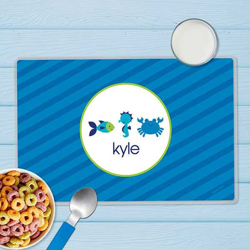 Cute Undersea Creatures Kids Placemat