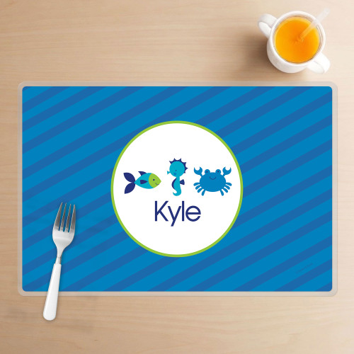 Cute Undersea Creatures Kids Placemat
