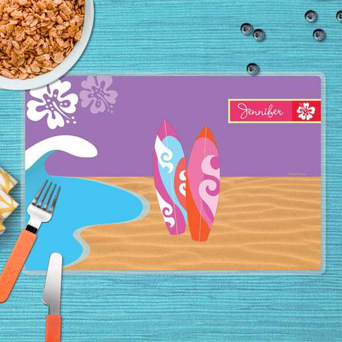 Surfing the Waves Kids Placemat