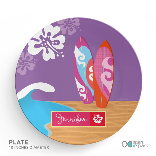 Surfing the Waves Kids Placemat