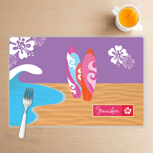 Surfing the Waves Kids Placemat