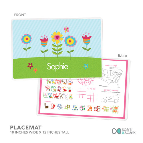 Spring Blooms Kids Placemat