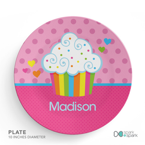 Rainbow Cupcake Kids Placemat