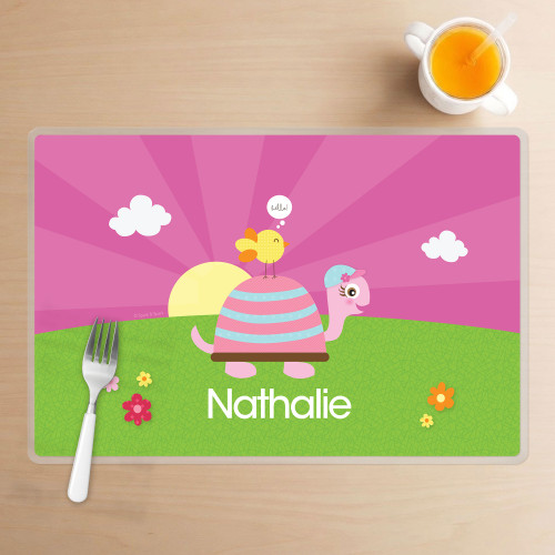 Turtle and Happy Bird Kids Placemat