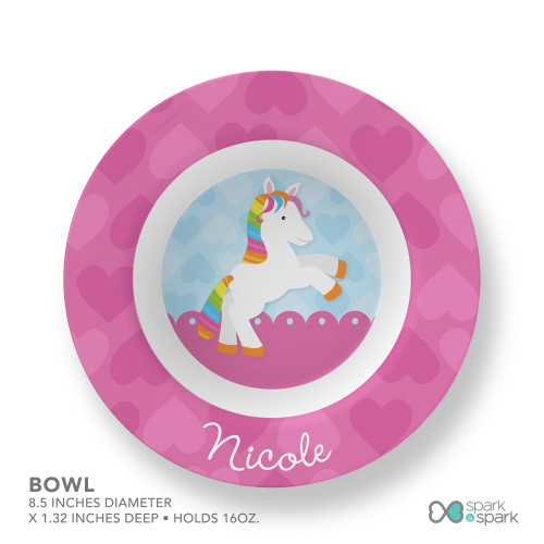 Cute Rainbow Pony Kids Placemat