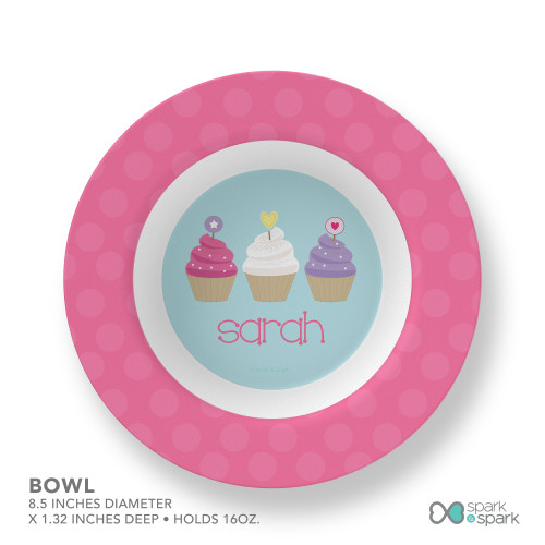 Three Sweet Cupcakes Kids Placemats