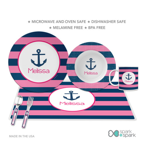 Let's Sail Pink Kids Placemat