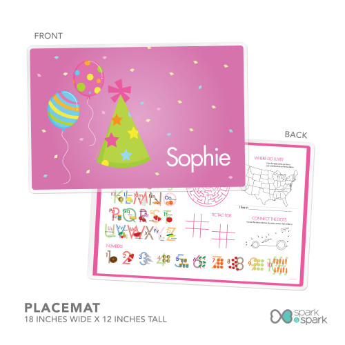 Sweet Bday Girl Kids Placemat
