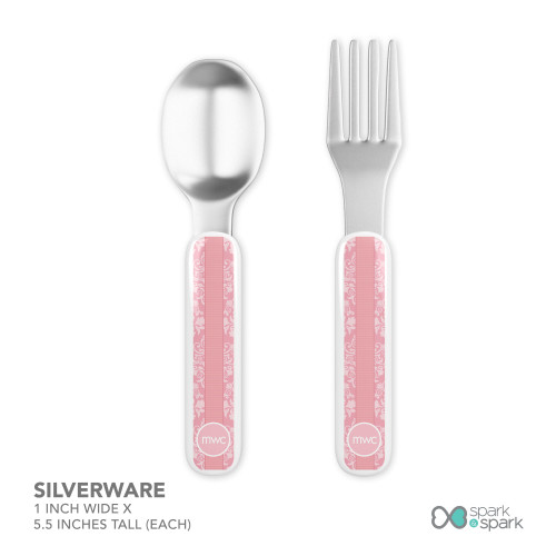 Pink Sweet Damask Kids Placemat