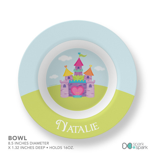 Pretty Heart Castle Kids Placemat