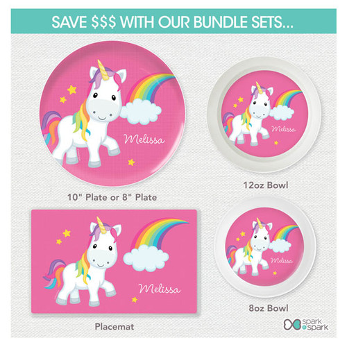 Rainbow Unicorn Kids Placemat