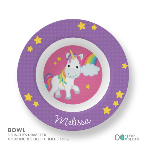 Rainbow Unicorn Kids Placemat