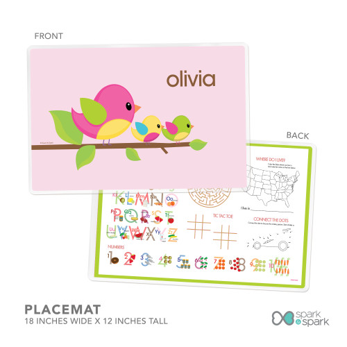 Singing Birds Kids Placemat