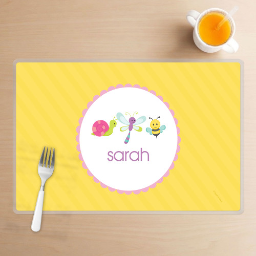 Three Sweet Little Bugs Kids Placemat