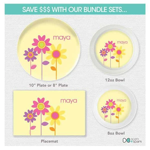 Three Spring Blooms Kids Placemat