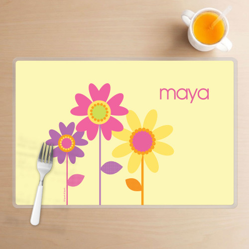 Three Spring Blooms Kids Placemat