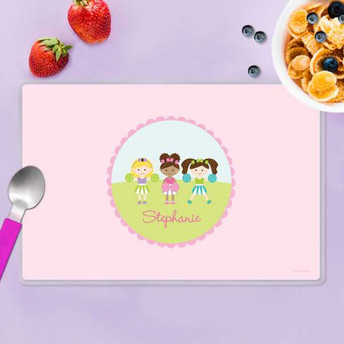 Three Cheerleaders Kids Placemat