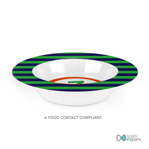 Fun Initials Green Kids Bowl