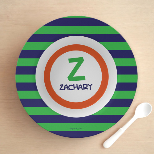 Fun Initials Green Kids Bowl
