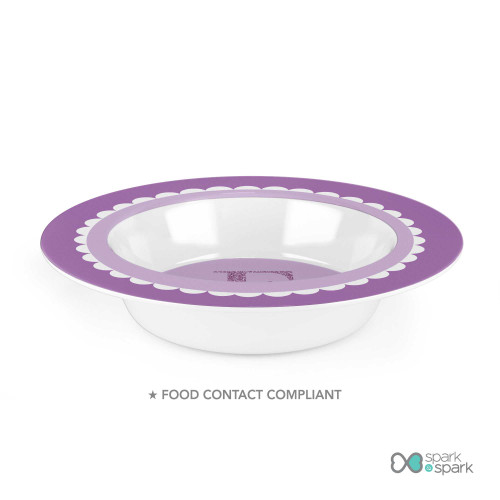 A Shiny Purple Letter Kids Bowl
