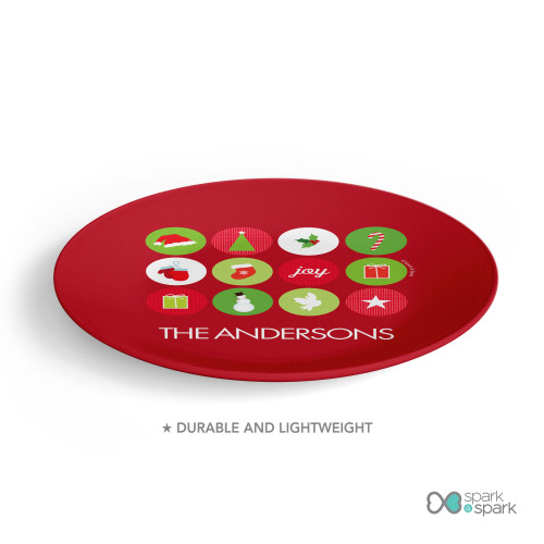 Christmas Symbols Christmas Plate