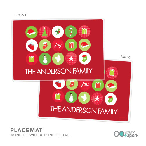Christmas Symbols Christmas Plate