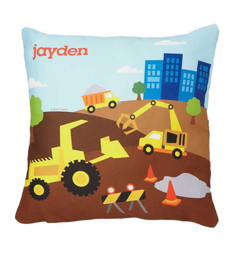 Construction Site Kids Pillows