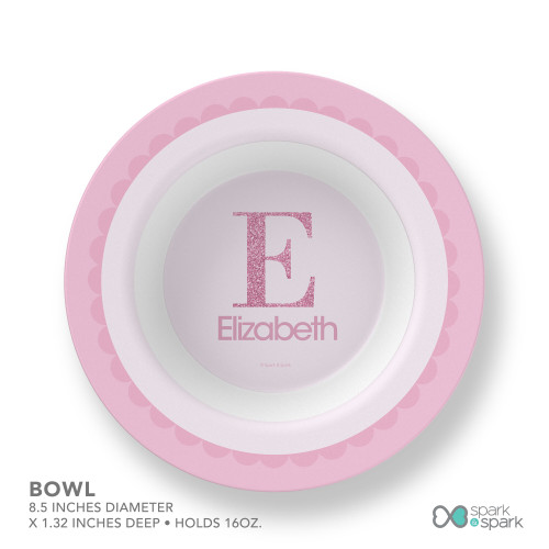 A Shiny Pink Letter Kids Placemat