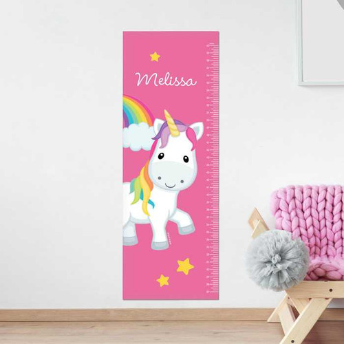 Rainbow Unicorn Kids Growth Chart