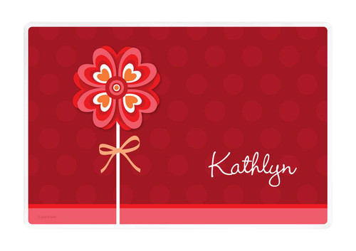 Lovely Heart Flower Kids Placemat