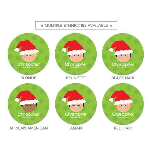 Santa's Hat Boy Kids Placemat