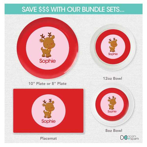 Sweet Baby Pink Deer Kids Placemat
