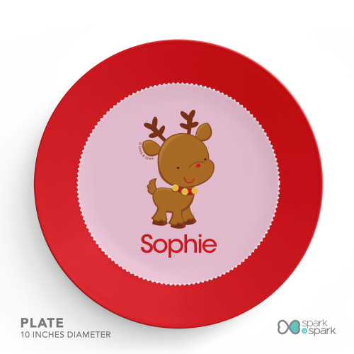 Sweet Baby Pink Deer Kids Placemat
