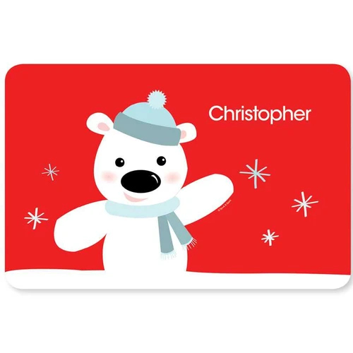 Cute Polar Bear Kids Placemat
