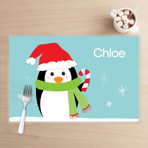 Hello Mr. Penguin Kids Placemat